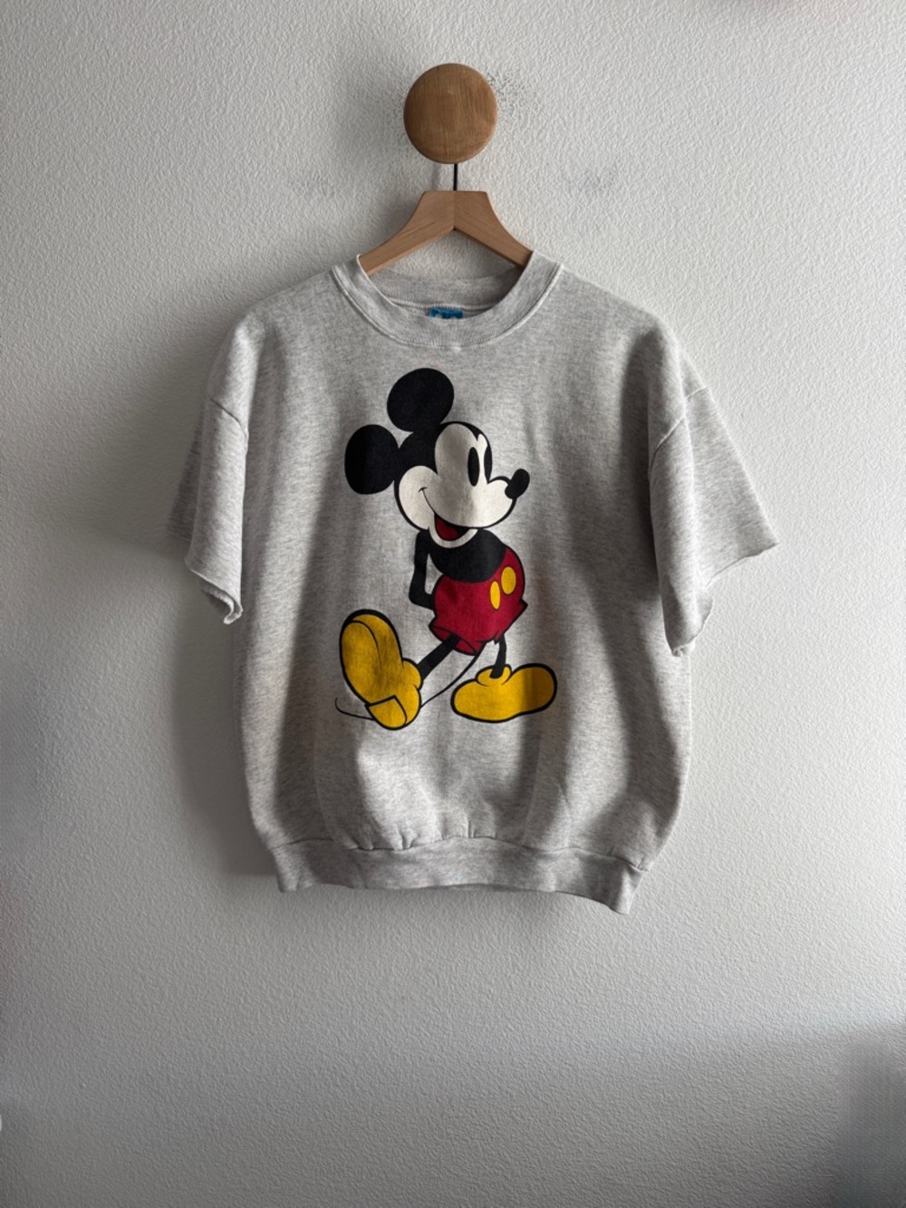 Vintage Disney Mickey Sweatshirt Sleeves Cut - Picture 1 of 7